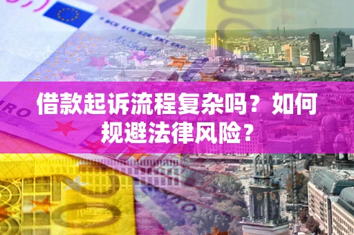 武汉借款起诉流程复杂吗？如何规避法律风险？