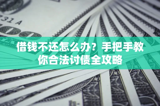 武汉借钱不还怎么办？手把手教你合法讨债全攻略