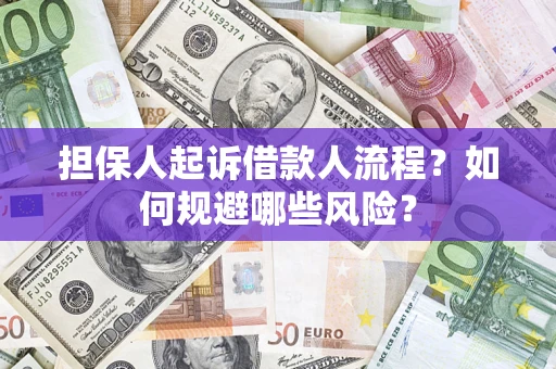 武汉担保人起诉借款人流程？如何规避哪些风险？