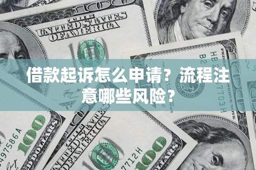 武汉借款起诉怎么申请？流程注意哪些风险？