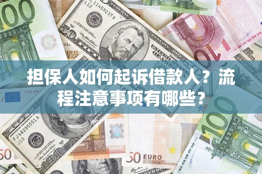 武汉担保人如何起诉借款人？流程注意事项有哪些？